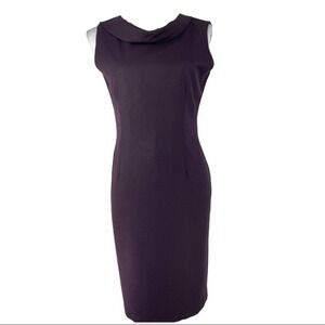Amelia New York Women's NWT Eggplant Purple Sleeveless Pencil Dress Size 6/C36‎